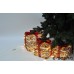 Подарки под елку золото с красными бантами комплект