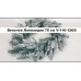 Новогодний венок Лапландия заснеженный 70 см голубой